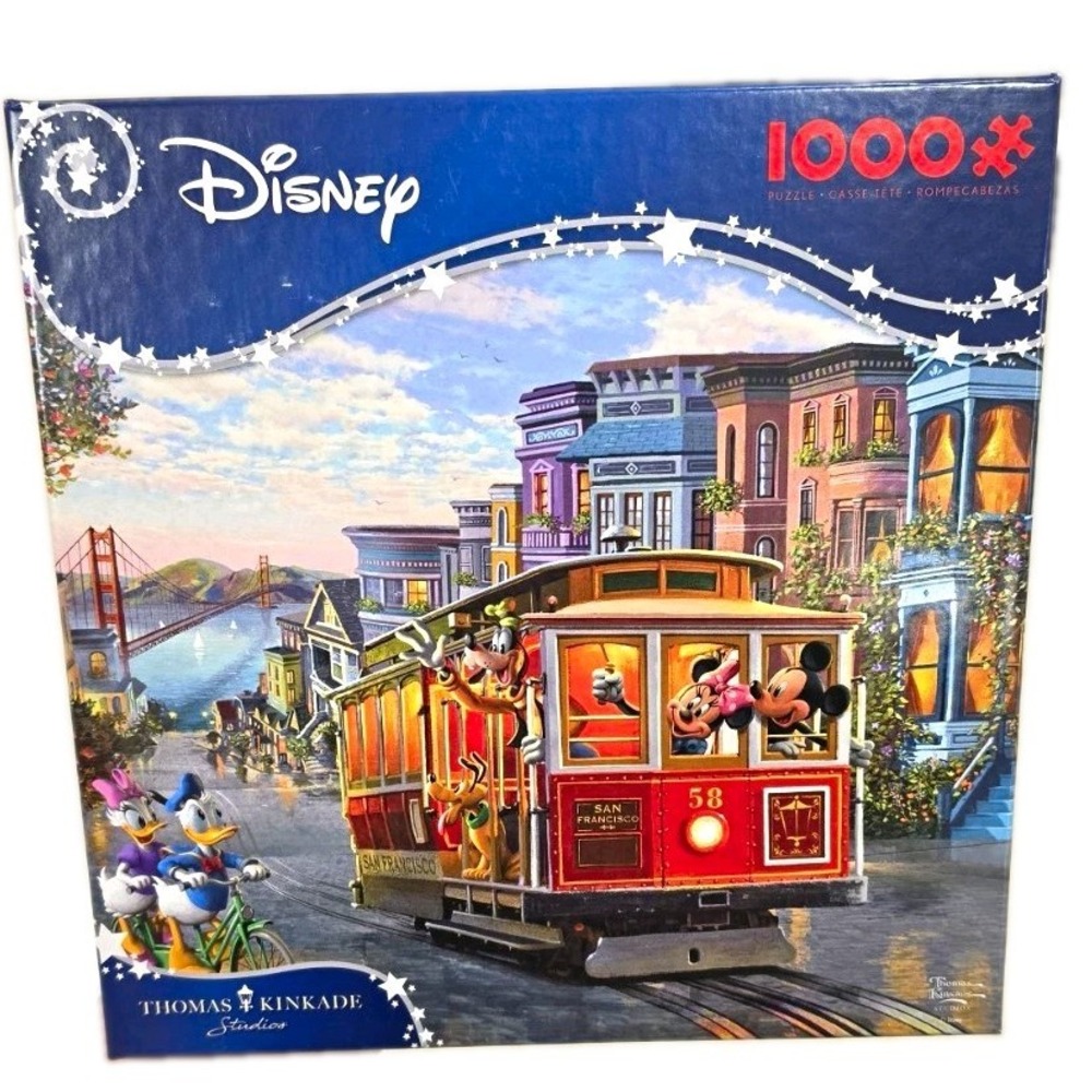Disney Thomas Kinkade Mickey Mouse San Francisco 1000-Piece Puzzle